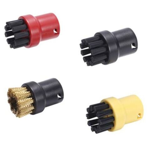 Accessori per la pulizia Ulisem, confezione da 4 spazzole per la pulizia a vapore, set di spazzole rotonde, accessori per la pulizia a vapore, per Kärcher SC1 SC2 CTK10 SC3 SC4 SC5 SC7