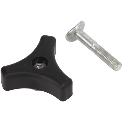 Accessori per la sostituzione del bullone della vite della manopola del triangolo della maniglia del tosaerba in plastica nera