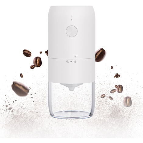 Accessori per macchine da caffè, Macinacaffè elettrico portatile Mini macinacaffè elettrico Macinacaffè per caffè espresso con impostazioni di macinatura multiple Macinacaffè a cono per espresso Latte