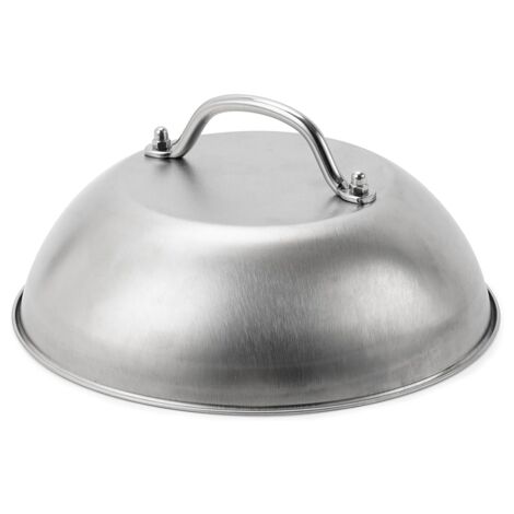 Accessori per piastra, resistente, larghezza 9 pollici, copertura a cupola per formaggio fuso per hamburger schiacciato, acciaio inossidabile, cottura a vapore