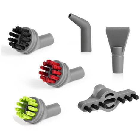 Accessori per pulitrici a vapore per superfici dure, kit di ricambio da 6 pezzi per Bissell 39N7A 39N7V 39N7H (3 spazzole a setole rigide + 1 spazzola per fessure + 2 strumenti di pulizia multifunzion