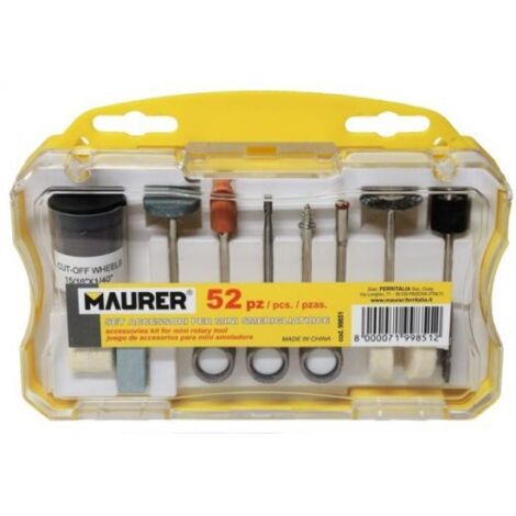 ACCESSORI SMERIGLIATRICE MINI  52PZ SM 234 MAURER VALIGETTA 99850