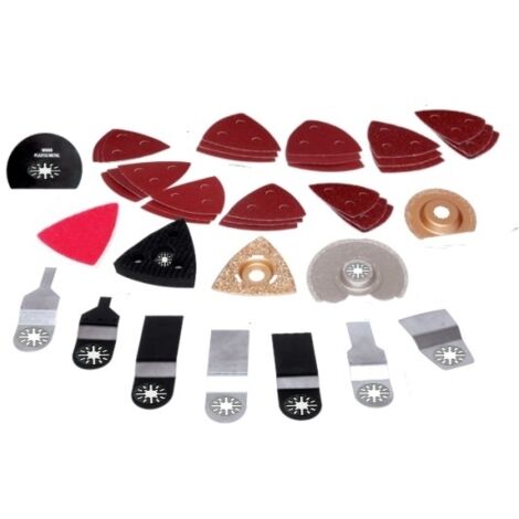 Accessori/Utensili per levigare/tagliare/raschiare per Multiutensile triangolare/a delta set 40 pz