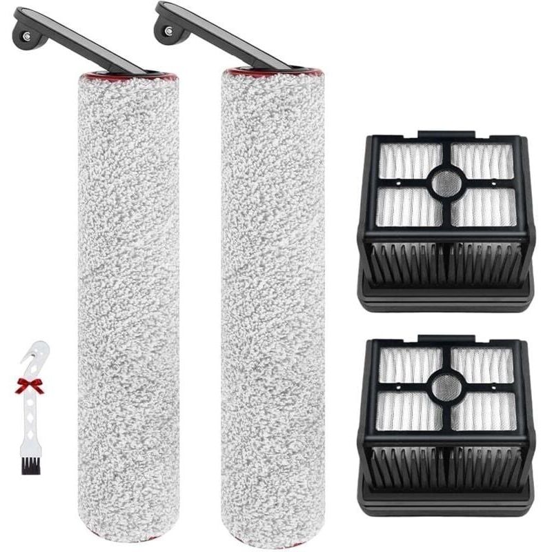 Accessories for Dreame H12 Pro / H12 Dual / H13 Pro Wet and Dry Vacuum Cleaner Spare Parts, 2 Rotating Brush + 2 Hepa Filters + 1 Brush