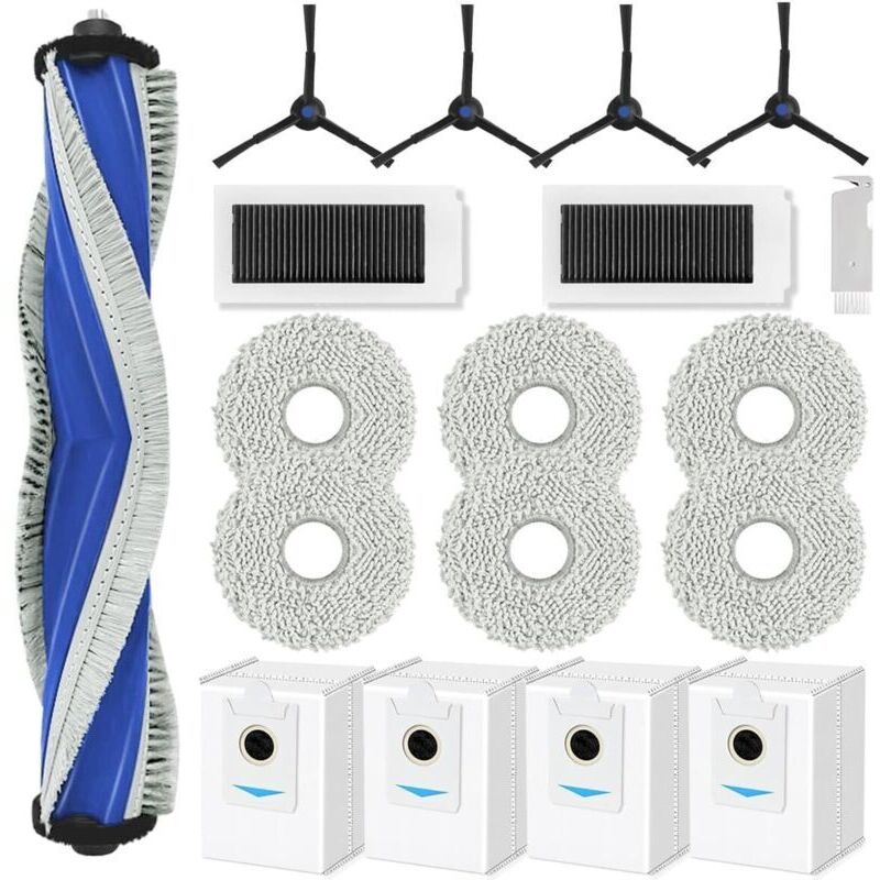 Accessories for ECOVACS DEEBOT X5 Omni Robot Vacuum Cleaner, Replacement parts for ECOVACS X5 Pro including 1 Main Brush, 2 HEPA Filters, 6 Mop Pads,