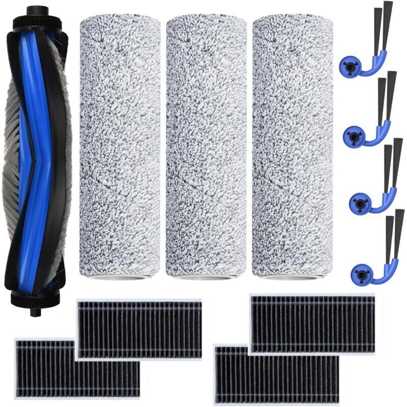 Accessories for ECOVACS X11 OMNICYCLONE / X11 PRO Omni vacuum cleaner: 1 main brush, 3 wheeled mops, 4 filters, 4 side brushes, spare parts for robot