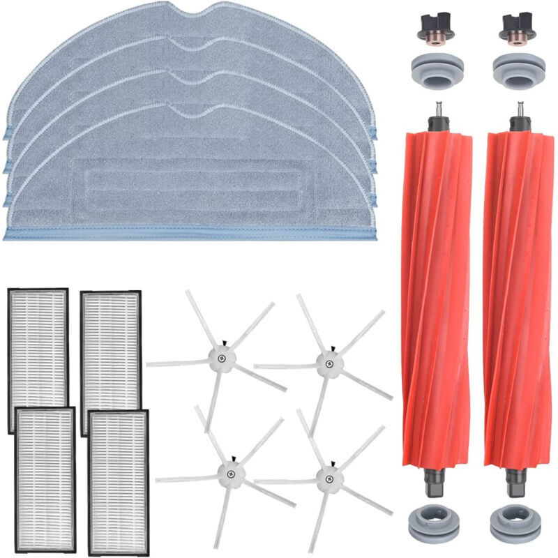 Accessories for Roborock S7 MaxV Ultra / S7 MaxV / S7 Plus / S7 Max / S7 Robot Vacuum Cleaner (2 main brushes + 4 filters + 4 corner brushes + 4 wet