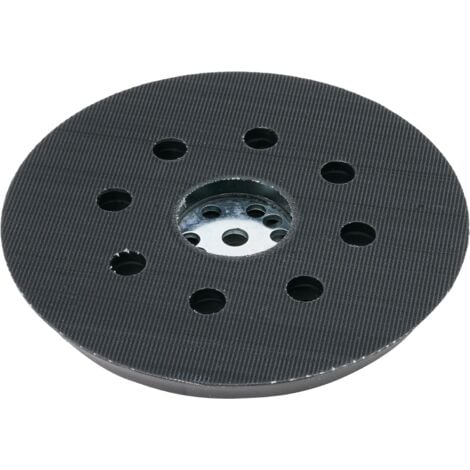 PARYOU Accessories Plateau de Ponçage Mi-Dur (pour Peinture, Mastic, 8 Trous, Ø 125 mm, Accessoires Ponceuses Excentriques) 2608601062 Gris [Classe énergétique A+]