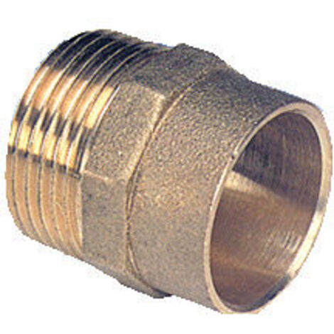 Accessorio in ottone a saldare figura 243 attacco maschio 15x1/2 211215