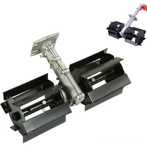 Accessorio Motozappa/Motocoltivatore Fresa/Zappa/Zappetta/Coltivatore Rotante a Rullo per Decespugliatore 9 denti universale