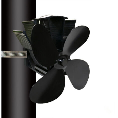 Accessorio per camino e stufa, Ventilatore per stufa, 6 pale, Ventilatore per stufa a funzionamento silenzioso, Ventilatore per camino a legna/stufa a legna/camino rialzato, Accessorio per camino e