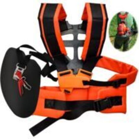 Accessorio per decespugliatore, comoda imbracatura regolabile, pratica imbracatura a spalla per decespugliatore, tosaerba, accessorio universale per macchine da giardino - Arancione