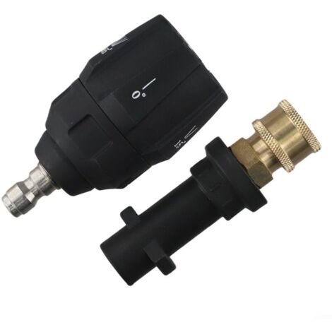 Accessorio per idropulitrice ad alta pressione, pulizia efficiente con ugelli per idropulitrice ad alta pressione 5 in 1 e adattatore a sgancio rapido per modelli Karcher, perfetto per