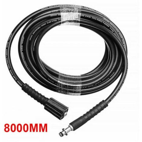 Accessorio per idropulitrice, tubo di lavaggio ad alta pressione resistente e durevole da 8 m, 160 bar/2320 psi, compatibile con Karcher K2 K3 K4 K5, 8 m