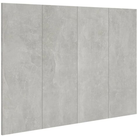 Accessorio per testiera per mobili da camera da letto 120 x 1,5 x 80 cm MDF grigio TDL0203238