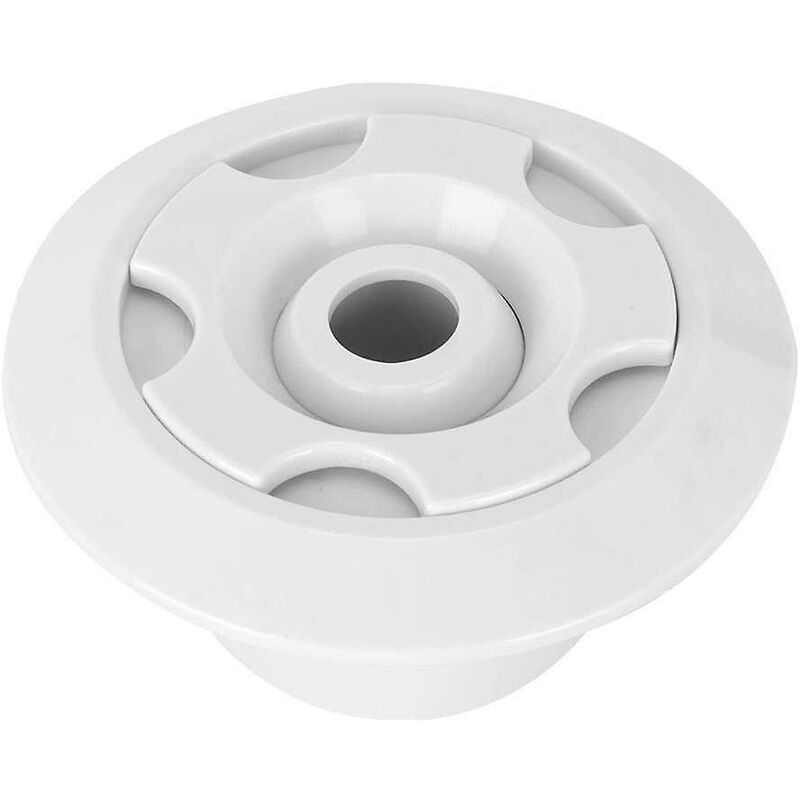 Accessorio Spa per Piscina con Ugello per Massaggio Rotondo Bianco Girevole a 360° da 2 Pollici, Bianco, 1 Pezzo