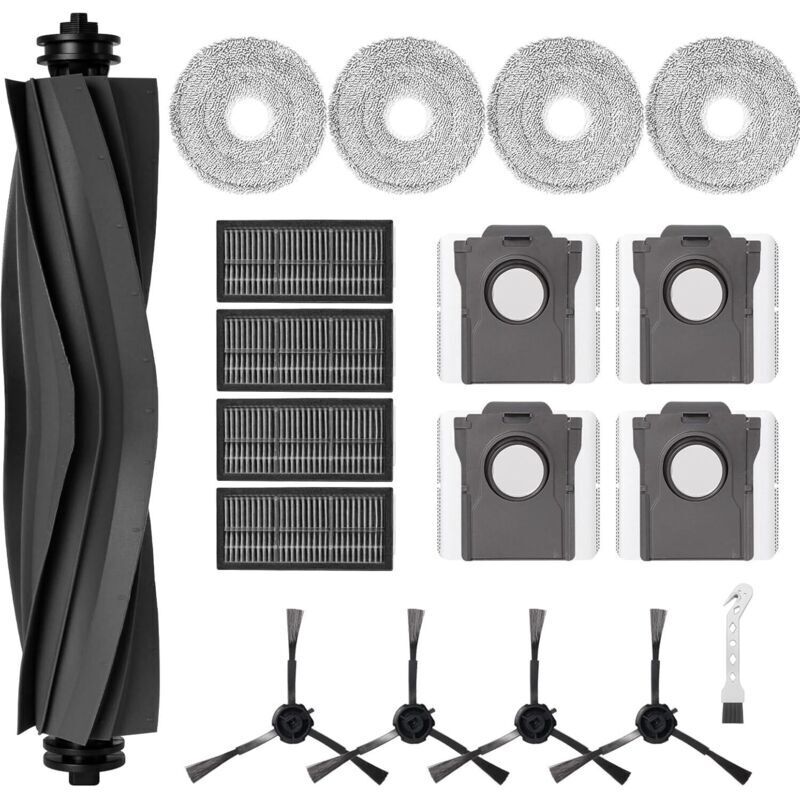 Accessory kit for Dreame L10s Pro Ultra Heat/X30 Ultra/L10s Ultra Gen 2/Mova E30 Ultra/L40 Ultra AE robot vacuum cleaner (18 accessories)