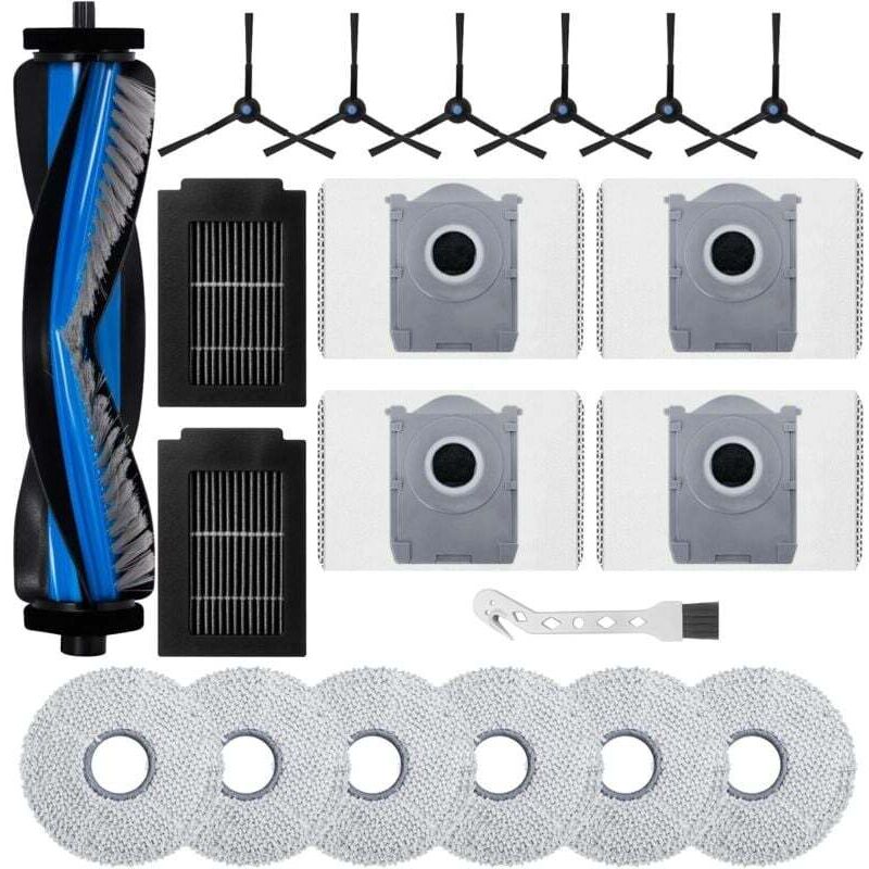 Accessory kit for Ecovacs Deebot T50 Max Pro Omni/T50 Max Pro Omni Gen2 robot vacuum cleaner (20 accessories)