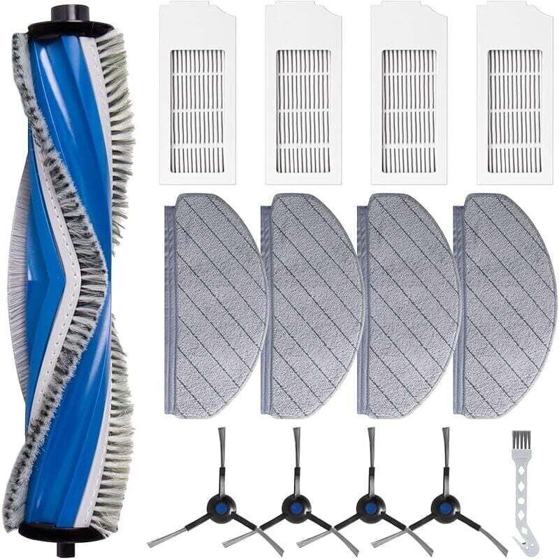 Accessory kit for the ECOVACS DEEBOT N20 / N20 Plus / N20 Pro Plus robot vacuum cleaner: 1 main brush, 4 HEPA filters, 4 cleaning cloths.