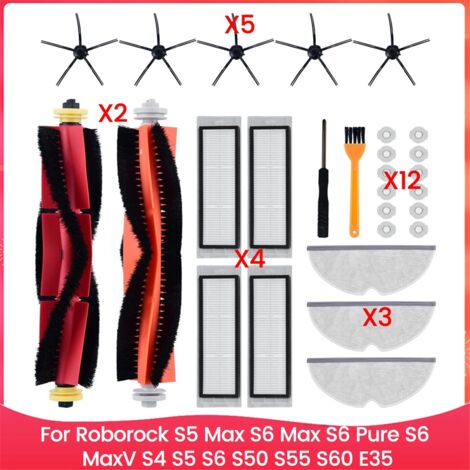Accessory Set for S5 Max S6 Pure MaxV S4 S50 S55 S60 E35 Robot Vacuum Cleaner Parts