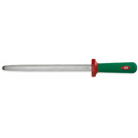 Acciaino Affilatoio Ovale Lama 30 cm Manico Antiscivolo Sanelli Premana Verde/Rosso