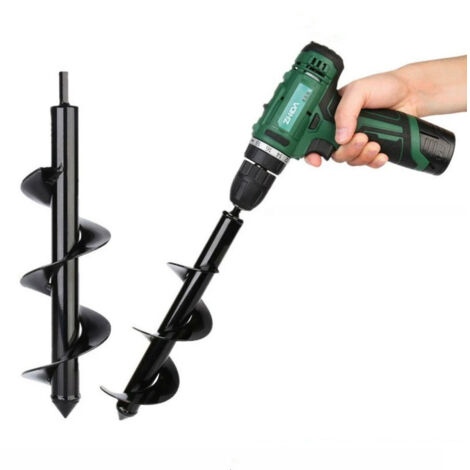 Acciaio inossidabile, scava buche profonde, strumento pratico per piantare fiori, alberi e arbusti (diametro: 8 cm, lunghezza: 30 cm)
