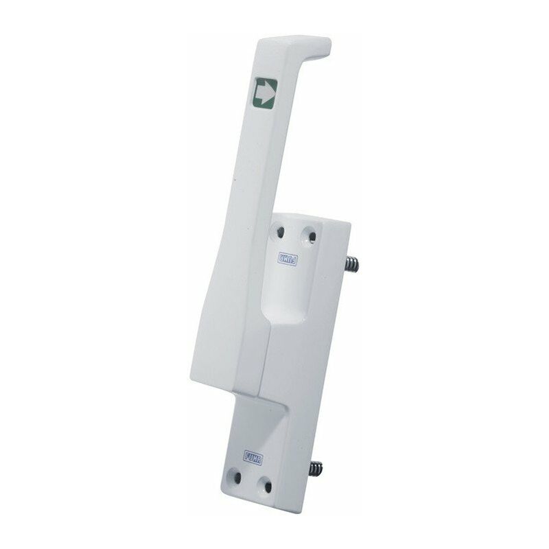 

Accionamiento de puerta 970 DIN izquierda aluminio blanco 50mm varilla redonda 10mm FUHR