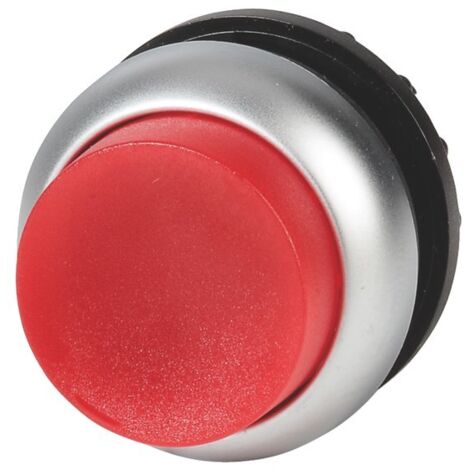 Accionamiento M22-DLH-R, botón rojo saliente iluminado con retorno automático