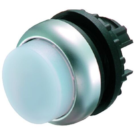 Accionamiento M22-DLH-W, botón saliente iluminado, blanco, antirretorno