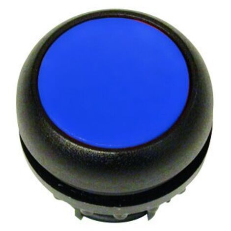 Accionamiento M22S-DB, botón azul plano con retorno por resorte
