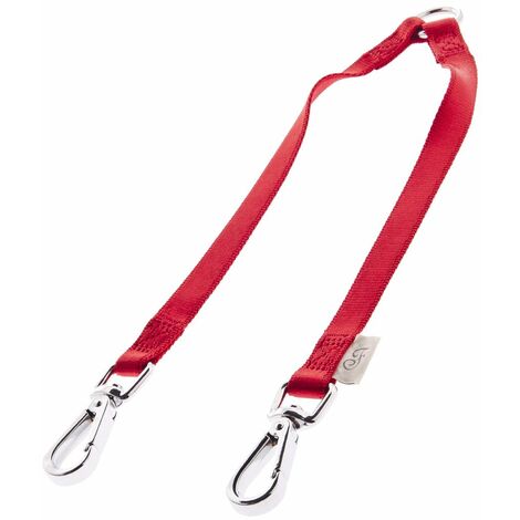 Accoppiacani in nylon resistente e antigraffio per cani - rosso