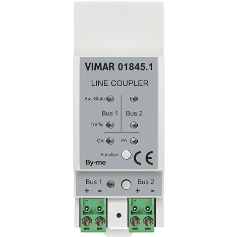 Accoppiatore di linea domotico serie By-Me 2 moduli DIN Vimar 01845.1