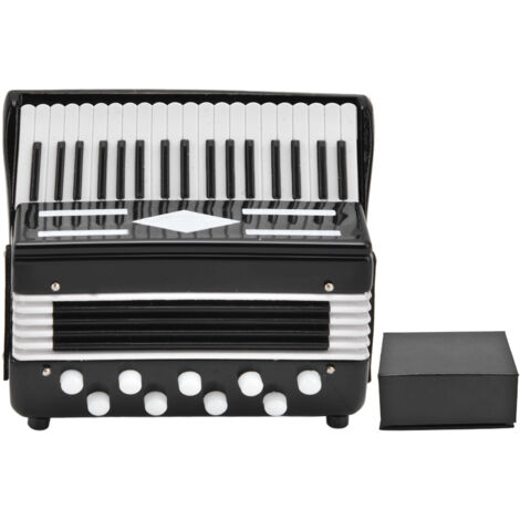 Accordéon Miniature 1:12 pour Maison de Poupée, Instrument de Musique Détaillé et Cadeau Décoratif