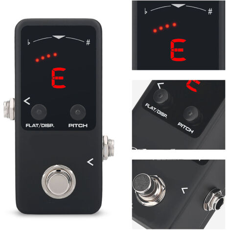 Accordeur de Guitare Électrique avec Pédale et Effet de Pitch