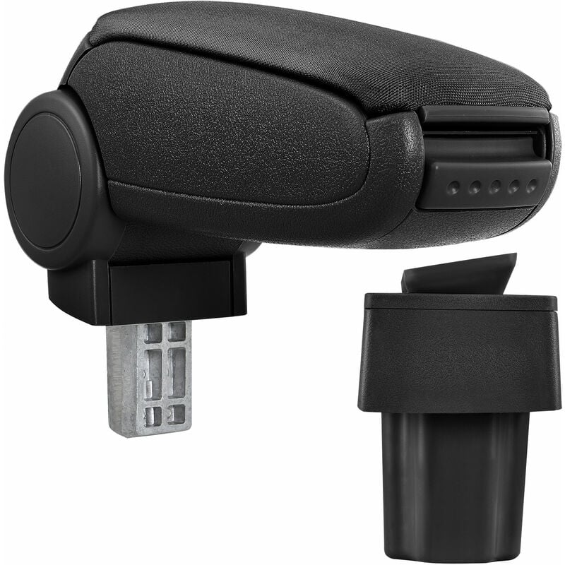 Accoudoir central pour Opel Astra g - avec compartiment - rembourré - textile - noir