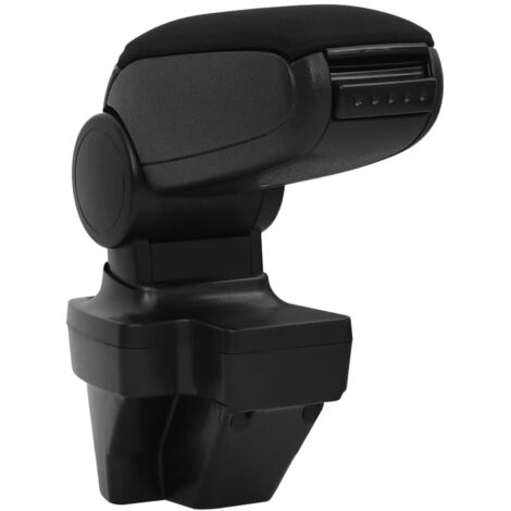 Accoudoir de voiture noir 15x35x(33-49,5) cm ABS CFW37376