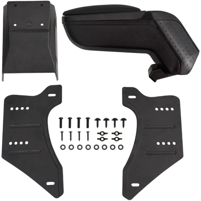 Destockoutils - Accoudoir de voiture universel noir 13x33x(33-53) cm abs