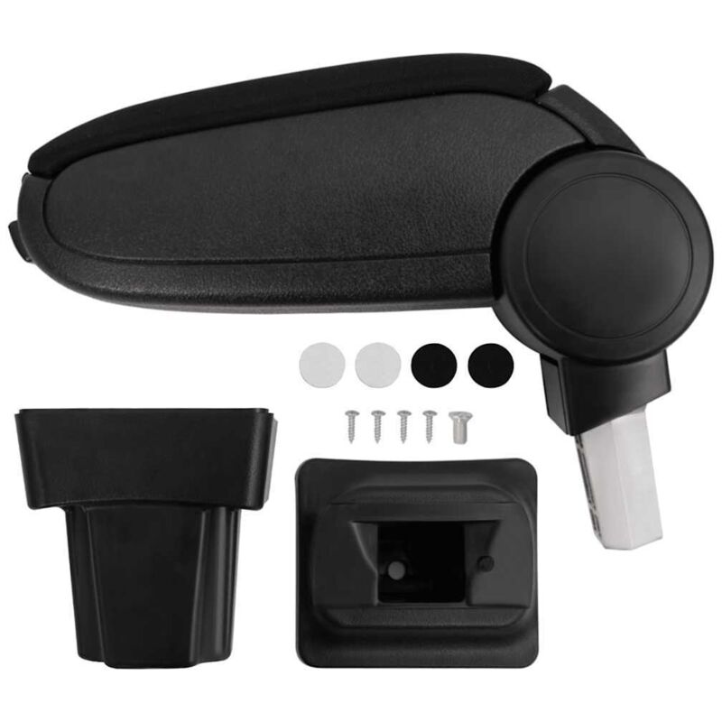 Accoudoir de voiture noir 11,5x32x(30-50) cm abs