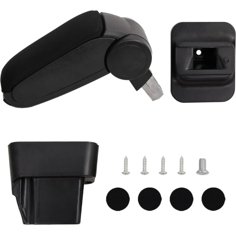 Destockoutils - vidaXL Accoudoir de voiture noir 13x34x(33-46) cm abs