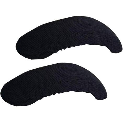 Accoudoirs Canapé Protection Élastique Housse d'accoudoir de Chaise Pivotante Fauteuil d'ordinateur Fauteuil - Noir