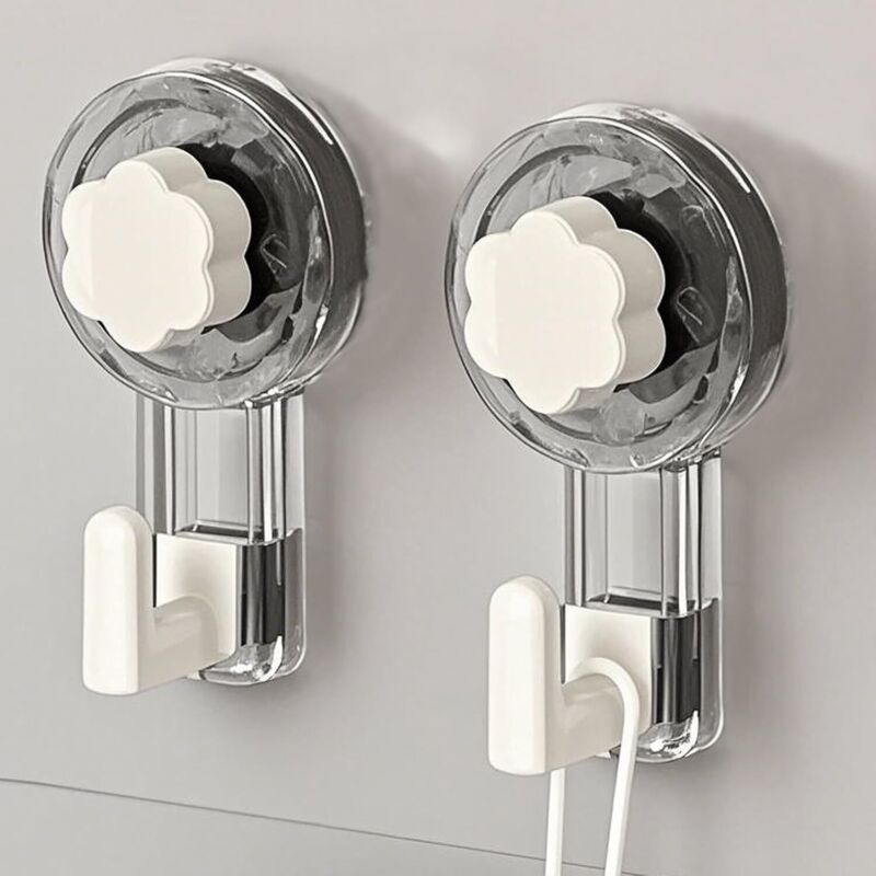 Accroche Serviette Salle de Bain, Crochet Ventouse Extra Puissantes (62mm) Réutilisables pour Salle de Bain, Cuisine, Camping & Voiture, Bathroom