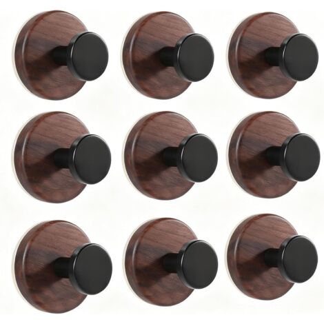 Accroches à ventouse pour la douche, 9 crochets étanches pour serviettes pour fenêtres de salle de bain,vitrées, crochets pour robe de bain et en forme de couronne pour suspendre, sans perceuse