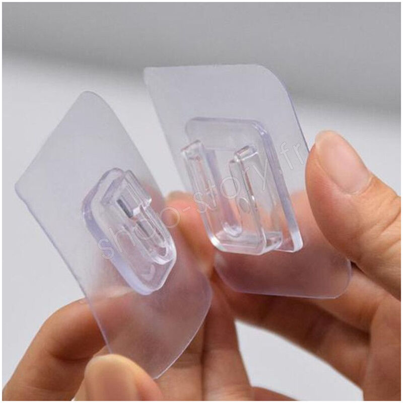 ACCROCH'TOUT : Pack de 10 Supports Adhésifs Multi Surfaces