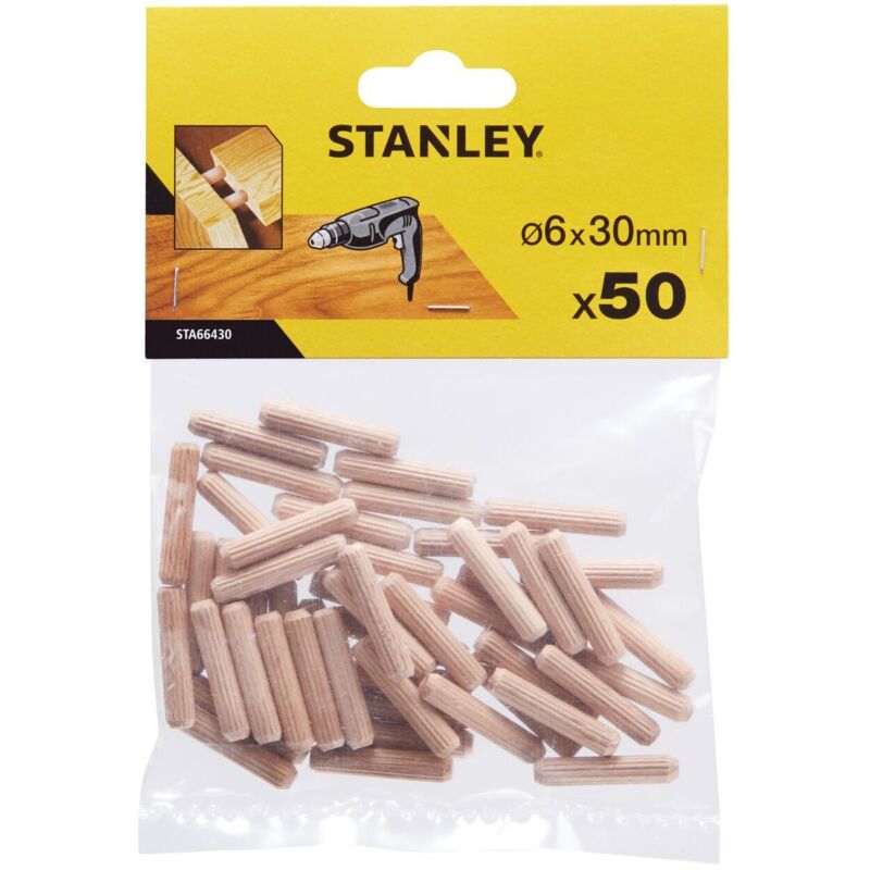 Espigas para ensamblar 6x30mm Stanley STA66430-QZ