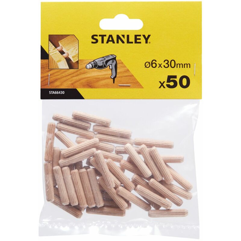 Stanley - Espigas para ensamblar 6x30mm STA66430-QZ