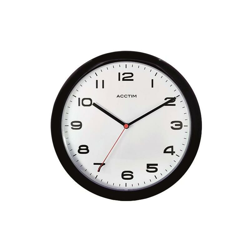 Acctim Aylesbury Wall Clock Blk - ANG92302