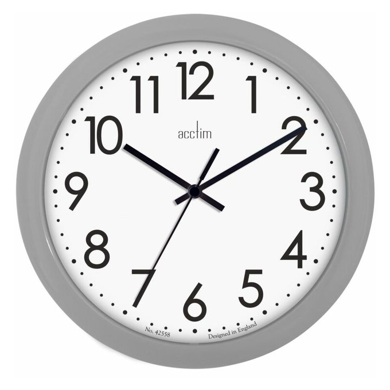 Acctim - Abingdon Wall Clock 25|5cm Grey - 21890