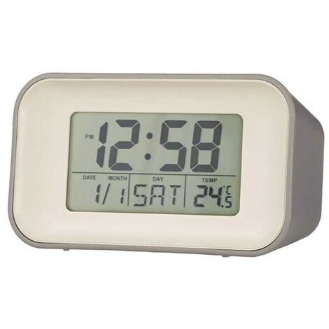 Acctim Alta Alarm Clock Owl Grey