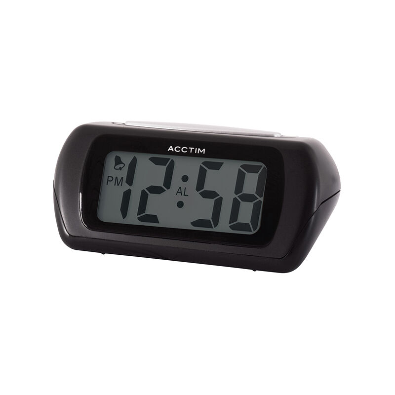 Image of Auric Alarm Clock Black - Acctim