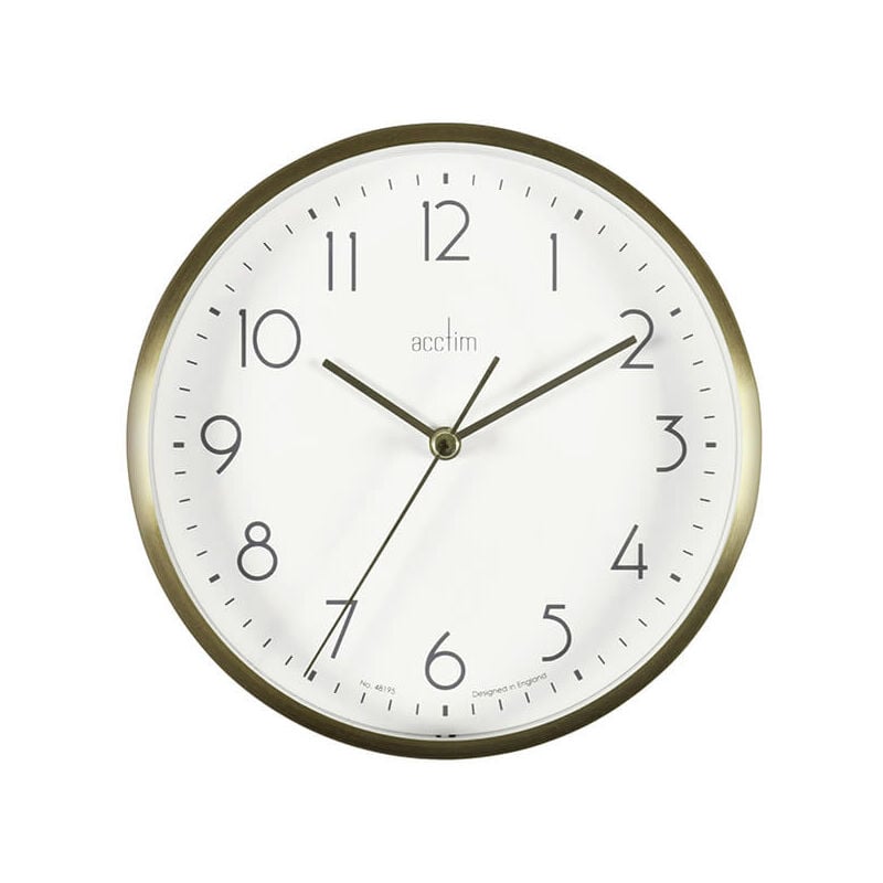 Image of Ava Wall Clock Gold - Acctim